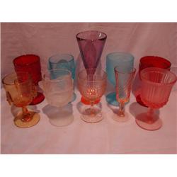 10 colored goblets