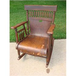 Waterfall Front Antique Rocker