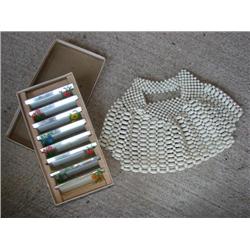 Vintage purse and mirrored name place tags