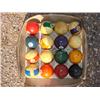 Image 1 : Set of old pool balls