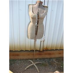 Vintage dress form on stand