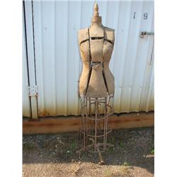 Vintage dress form on stand