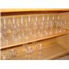 Image 1 : Etched crystal stemware-apprx. 33 pieces