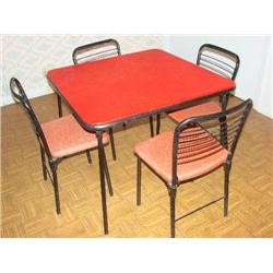 Card Table with 4 Chairs
