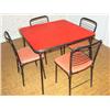 Image 1 : Card Table with 4 Chairs
