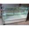 Image 1 : Lighted glass display cabinet w/glass shelves