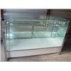 Image 1 : Lighted glass display cabinet w/glass shelves