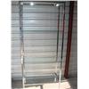 Image 1 : Chrome etagere w/4 glass shelves