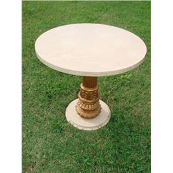 Marble style round table