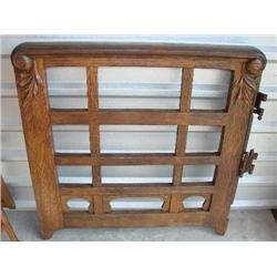 Old Victorian gate with wonderful wood carving!