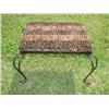 Image 1 : Leopard padded top foot stool