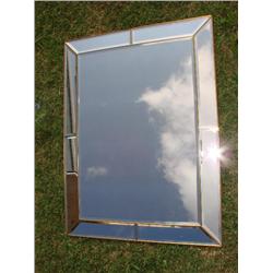 Beveled glass mirror