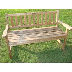"The Garden Bench" wooden bench