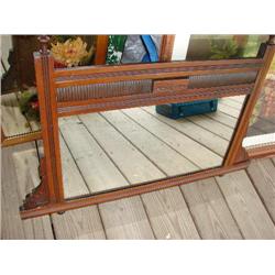 Framed dresser mirror
