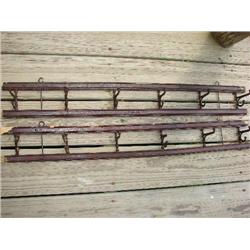 2 vintage wall hooks