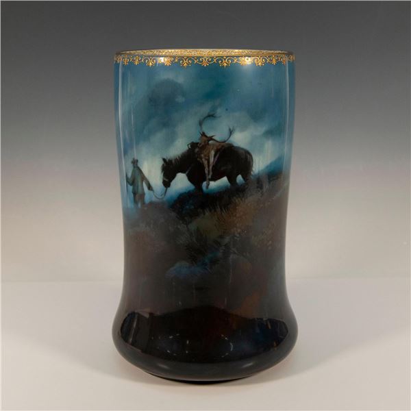 Royal Doulton Titanian Harry Tittensor Vase, Huntsman