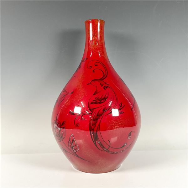 Royal Doulton Prestige Flambe Vase, Guiyang Flower BA85