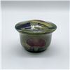 Image 1 : Moorcroft Pottery Small Covered Spice Bowl, Claremont