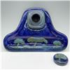Image 2 : Moorcroft Pottery Inkwell and Ink Pen Holder, Moonlit Blue