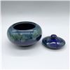 Image 2 : Early Moorcroft Pottery Covered Jar, Moonlit Blue