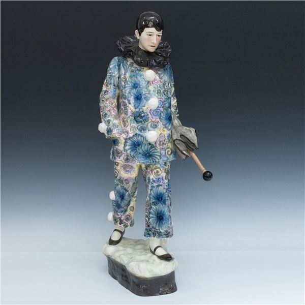 Goldscheider by Haniroff Porcelain Sculpture, Pierrot