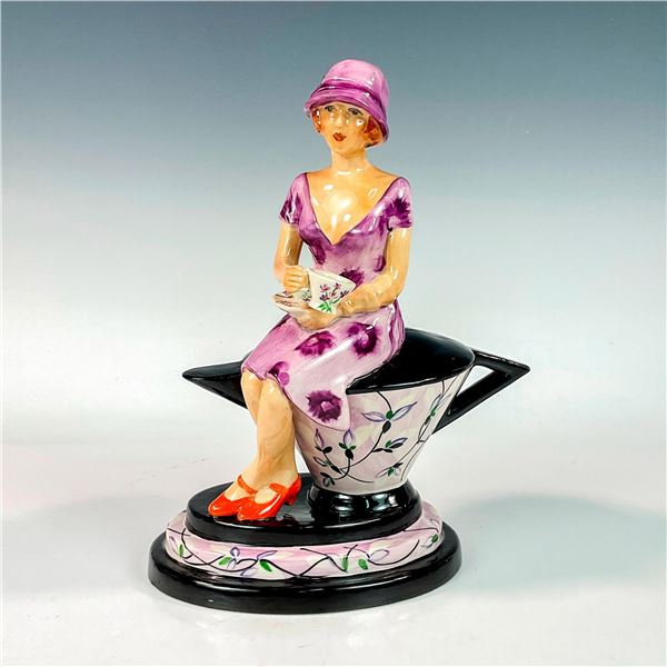 Peggy Davies Ceramics Original Artist Proof Figure, Teatime