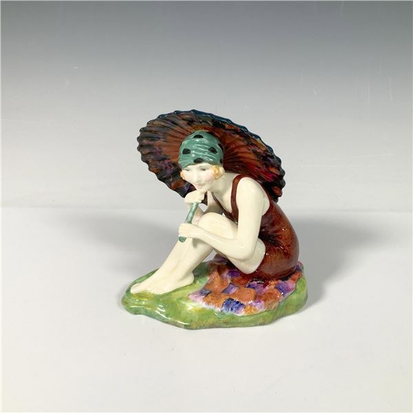 Royal Doulton Art Deco Figurine, Sunshine Girl Unique color variation.