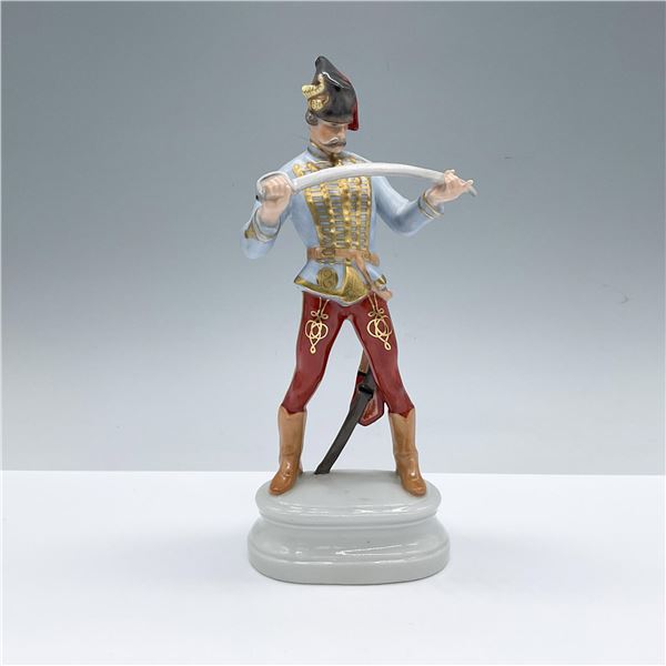 Herend Porcelain Figurine, Hadak Hussar-Natural