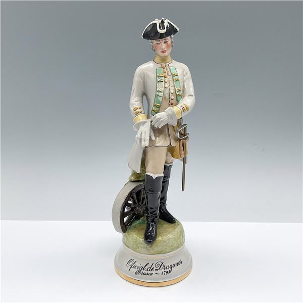 Sureda Porcelain Figurine, Oficial de Dragones Prusia-1795