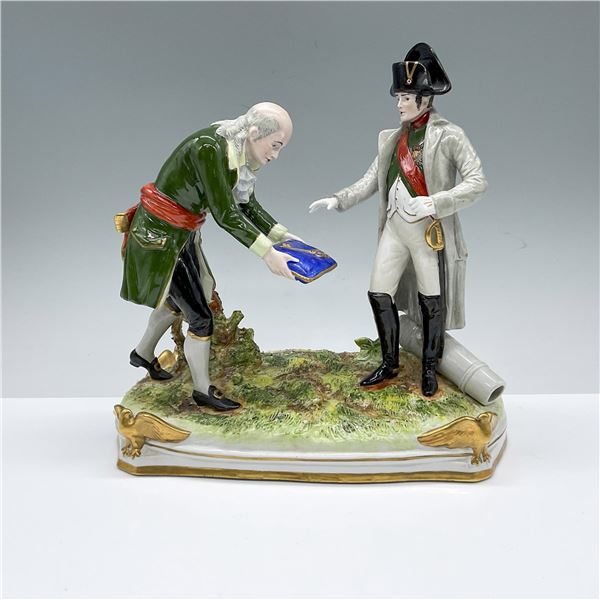 Antique Scheibe-Alsbach Porcelain Napoleon Tableau Figurine