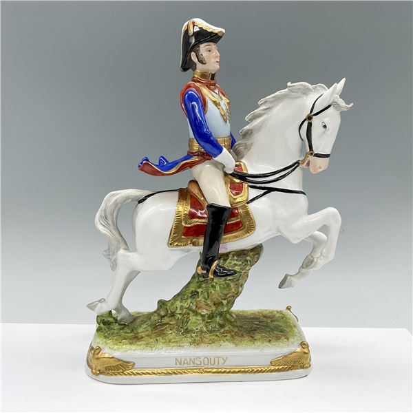 Scheibe-Alsbach Porcelain Military Figurine, Nansouty