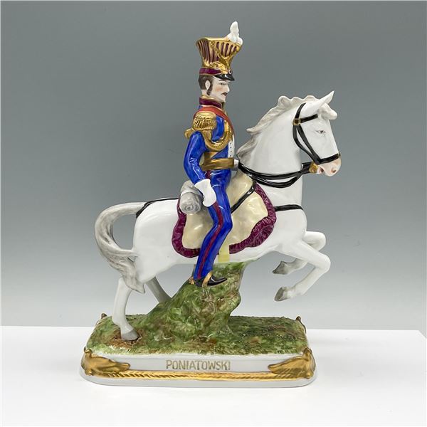 Scheibe-Alsbach Porcelain Military Figurine, Poniatowski