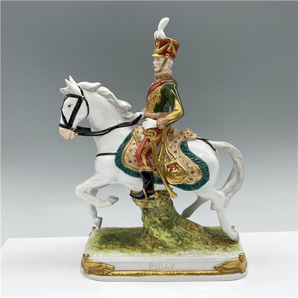 Scheibe-Alsbach Porcelain Military Figurine, Pully