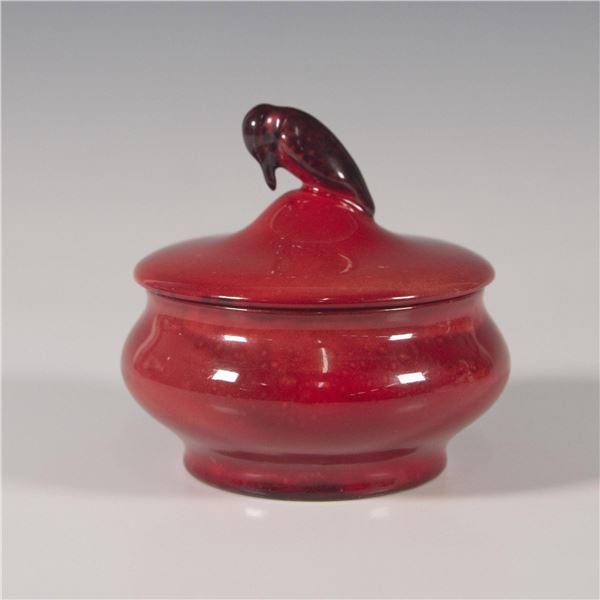 Royal Doulton Flambe Colorway Covered Box, Kingfisher