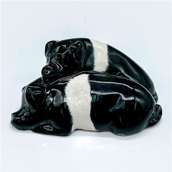 Rare Royal Doulton Colorway Figurine, Pigs Snoozing