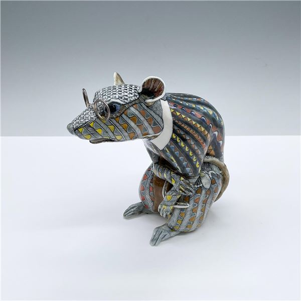 David Burnham Smith Stunning Unique Figurine, The Rat in Spectacles