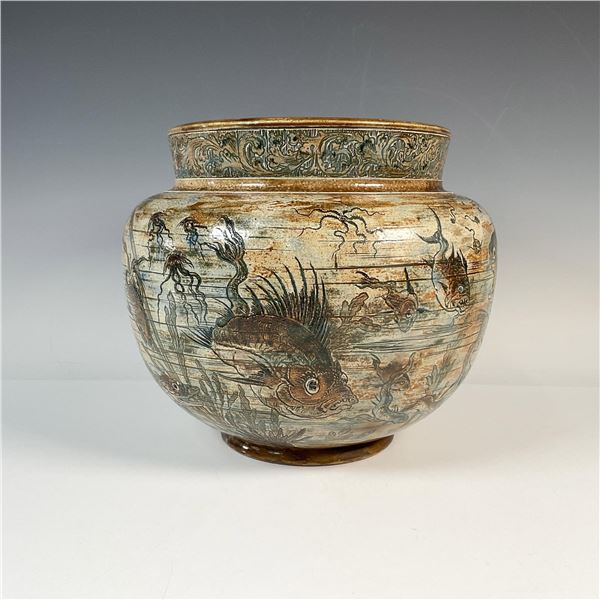 Martin Brothers Stoneware Grotesque Aquatic Jardiniere