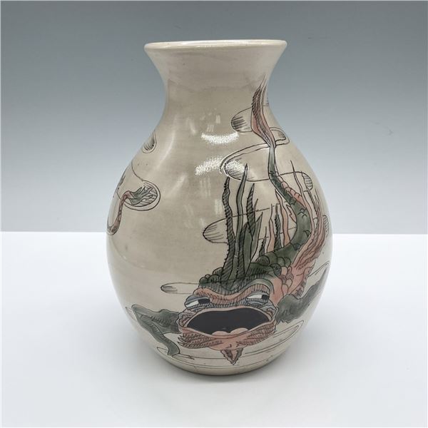 Cobridge Stoneware Grotesque Aquatic Vase