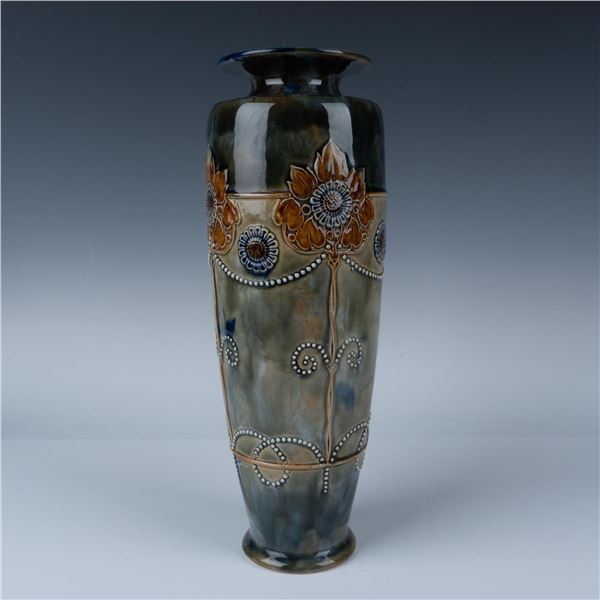 Royal Doulton Art Nouveau Stoneware Vase Sunflowers 6621