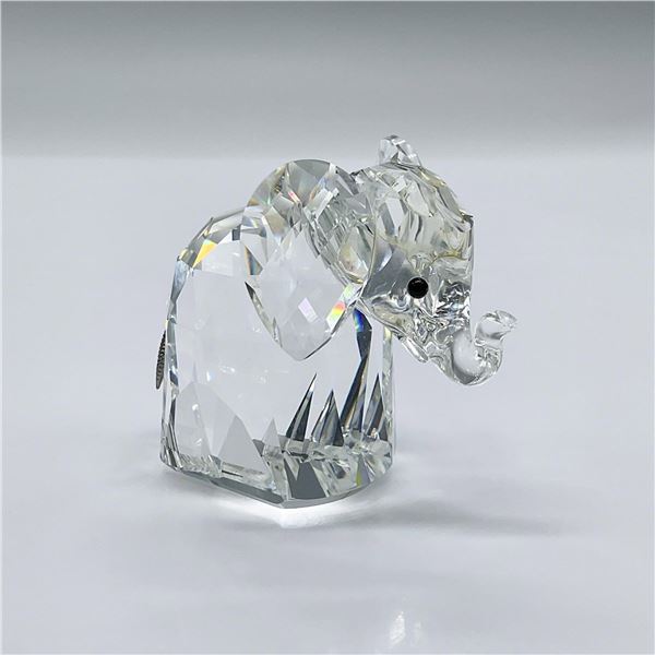 Swarovski Crystal Figurine, Elephant with Metal Tail