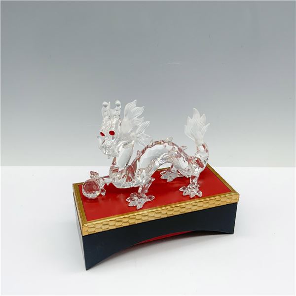 2pc Swarovski Crystal Figurine, 1997 Dragon & Base