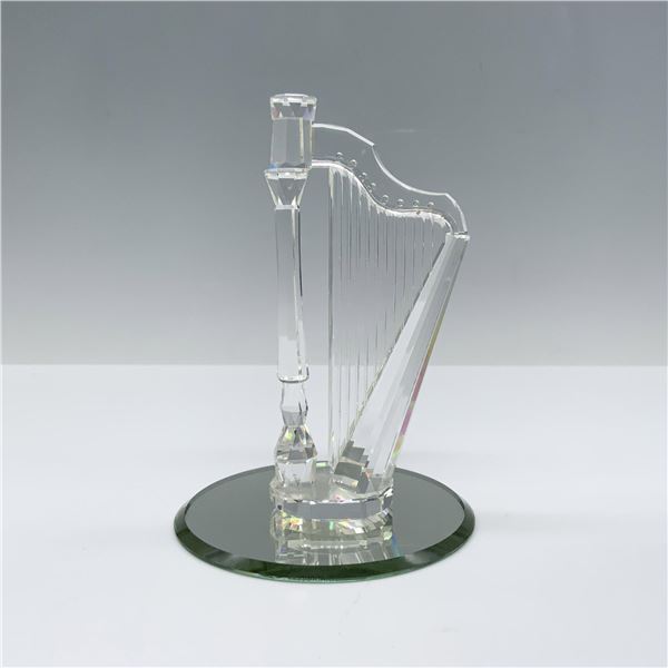 Swarovski Crystal Figurine, Harp