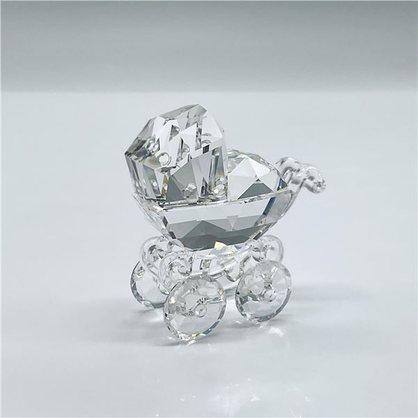 Swarovski Crystal Figurine, Baby Carriage