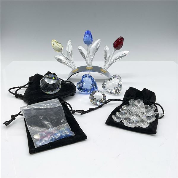 5pc Swarovski Crystal SCS Renewal Gifts, Hearts & Flowers