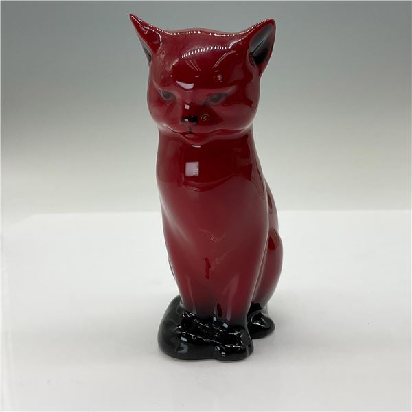 Cat Seated - HN109 - Royal Doulton Flambe Animal Figure