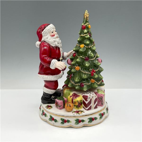 Royal Albert Music Box, Santa with Rotating Christmas Tree