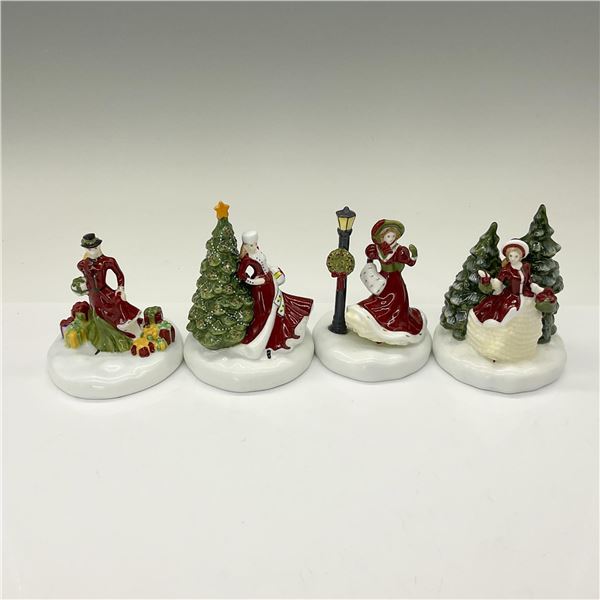 2pc Royal Doulton Mini Christmas Figurines Sets - Royal Doulton Figurine