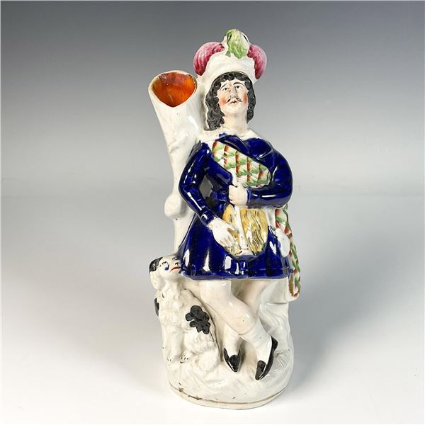 Antique Staffordshire Pottery Vase