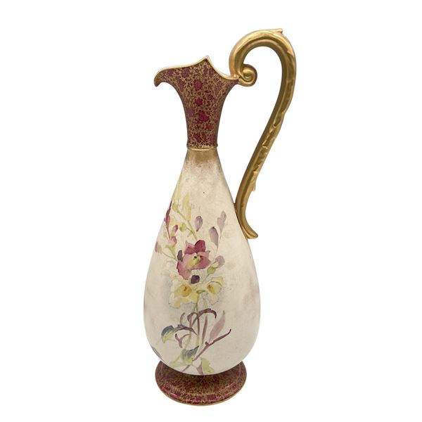 Doulton Burslem Porcelain Spanishware Ewer, Signed