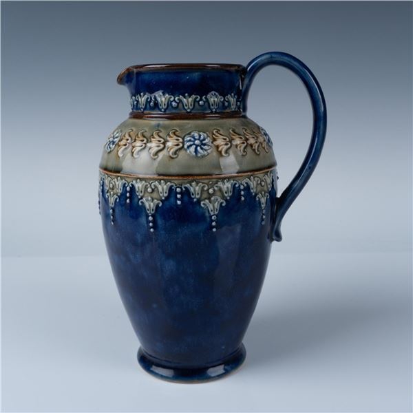 Royal Doulton Porcelain Cobalt and Green Pitcher 5690